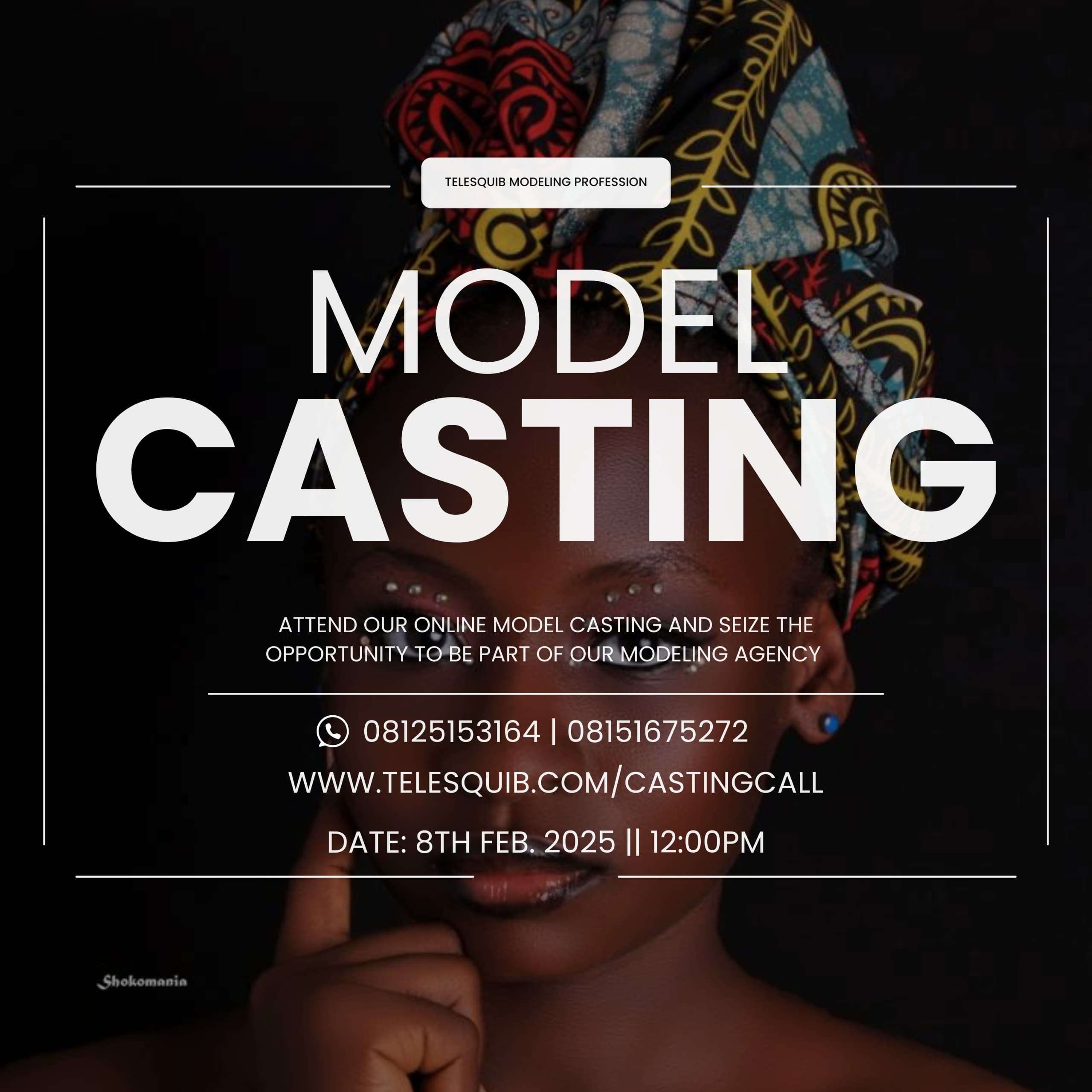 TELESQUIB MODELING PROFESSION PRESENTS: ONLINE MODEL CASTING CALL 2025!